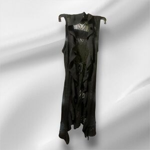 BCBGMaxAzria Black Swim Coverup Sleek Minimalist Design crafted summer